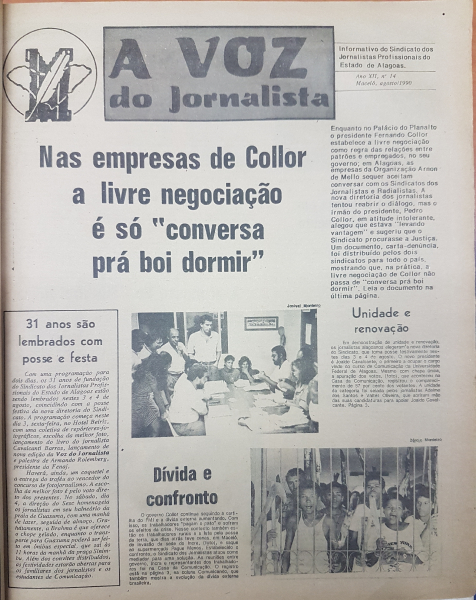 Jornal A Voz do Jornalista, nº14, 1990