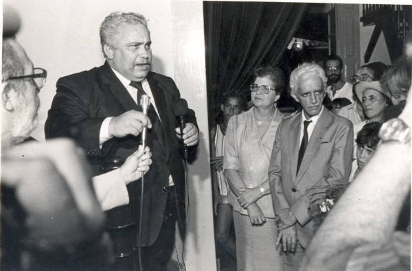 Inauguração do MISA na Praça Dois Leões